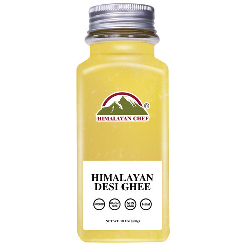 Desi Ghee Square Plastic jar - 0.66 lbs (0.3 Ltr) | Himalayan Chef